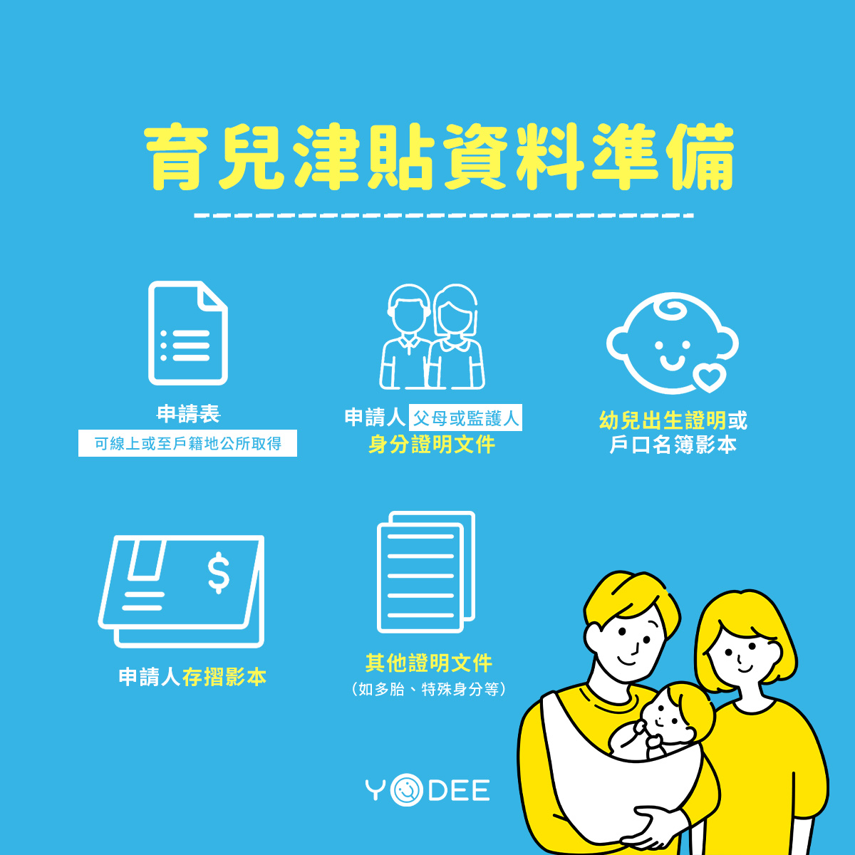 育兒津貼申請資料申請