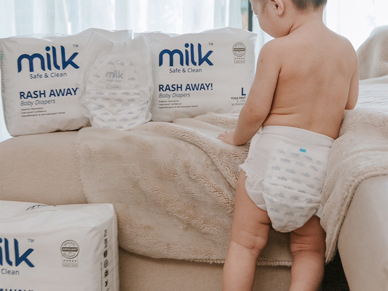 【UNA】不紅屁屁、不怕漏尿！Milk牛奶尿布到底哪裡神？
