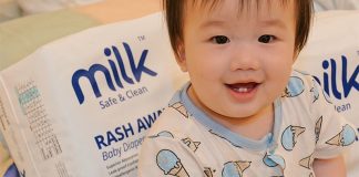 【Mr.& Ms.生活日記】寶寶整晚乾爽就靠它｜Milk 鎖水芯尿布
