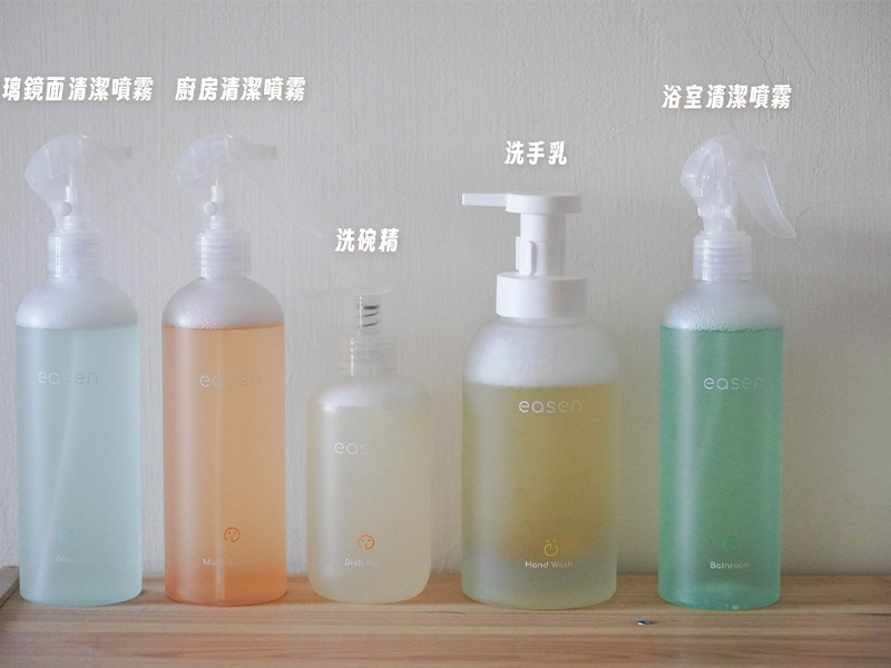 台灣製造的生活清潔用品|Easen™植萃循環清潔系列,讓環保與質感並存,慕斯洗手乳 X 衛浴清潔 X 廚房清潔 X 玻璃清潔 - 第1張圖 Easen 台灣永續清潔品牌|減塑、友善環境的選擇