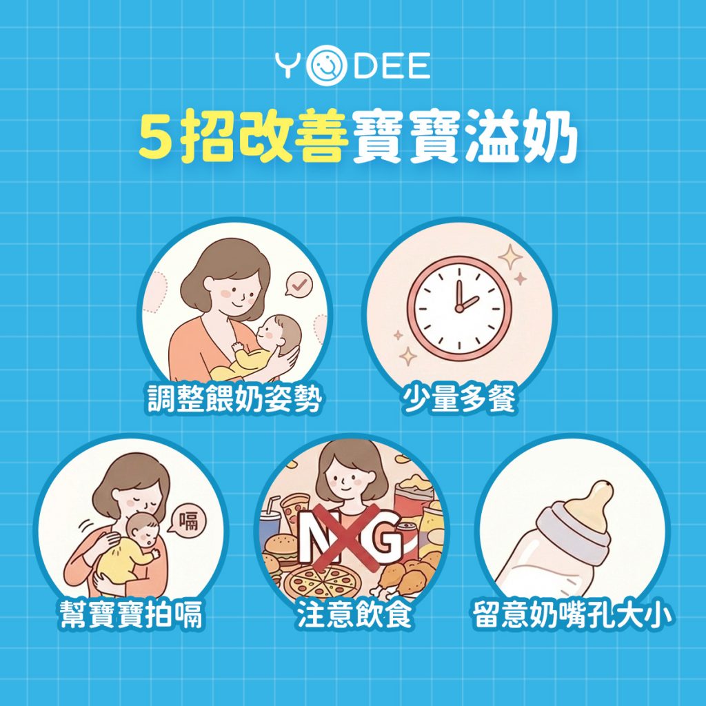 5招改善寶寶溢奶 | 優迪