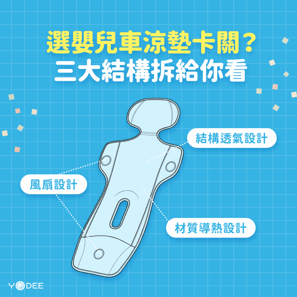 選嬰兒車涼墊卡關，三大結構拆給你看 | 優迪